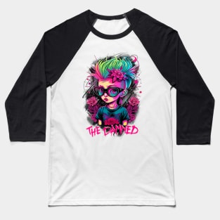 Punk Girl - The Damned Baseball T-Shirt